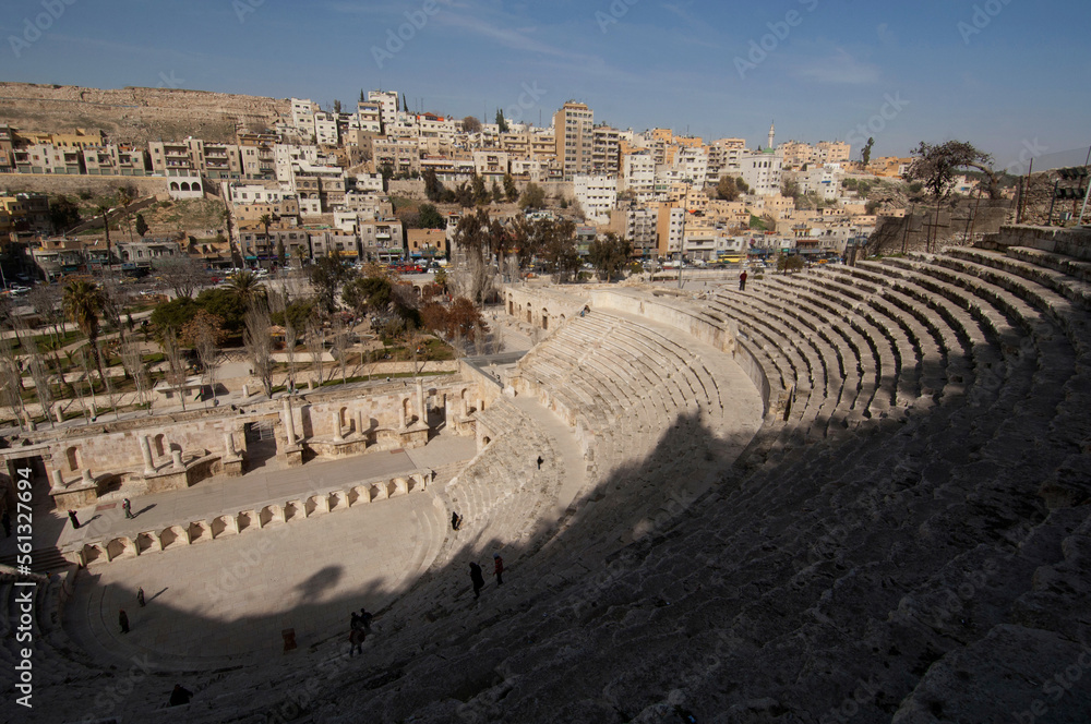 Amman, Jordan. February 8th 2008.Roman Amphitheatre, Downtown Amman, Jordan. .