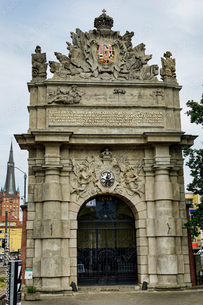 Obraz premium entrance to the temple of heaven , image taken in stettin szczecin west poland, europe