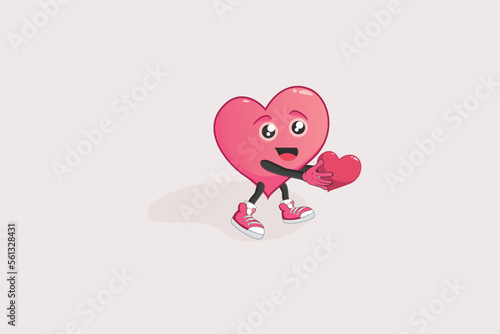 vector graphic illustration of happy valentine's day