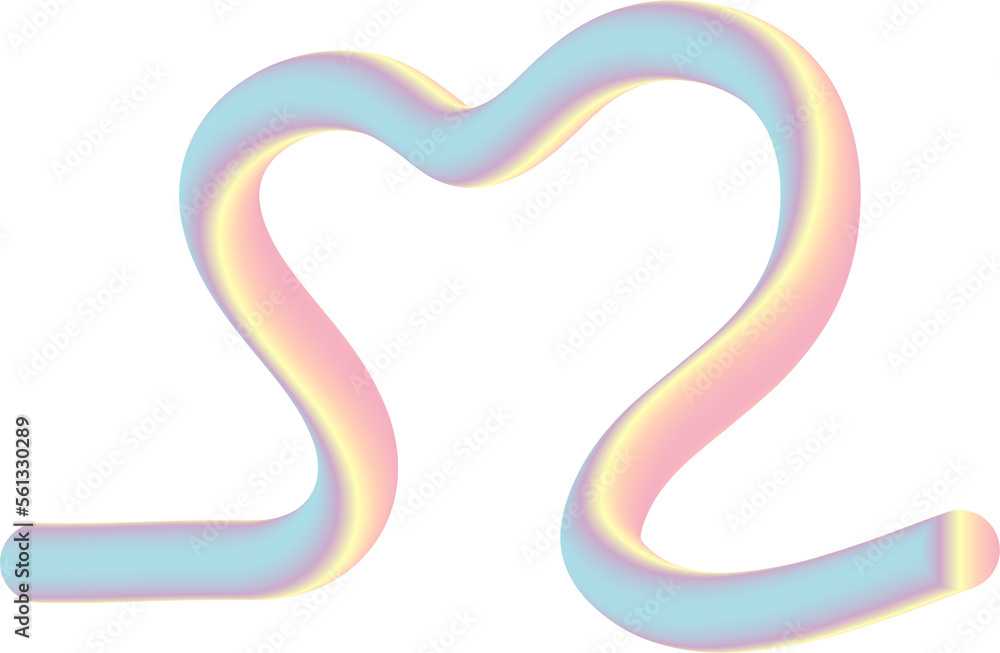 3d heart line 3d heart line