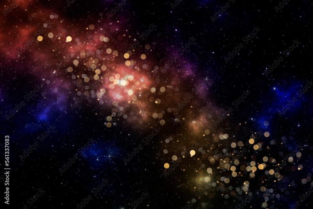 Colorful galaxy outer space background Elements of this image furnished by NASA .
