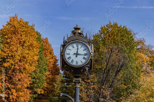 Herastrau Park Clock in the Fall