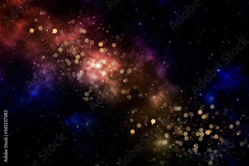 Colorful galaxy outer space background Elements of this image furnished by NASA .