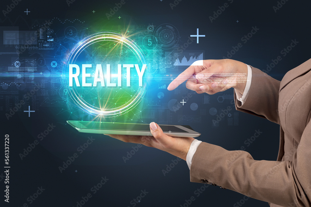 Fototapeta premium Close-up of a touchscreen, new tech concept