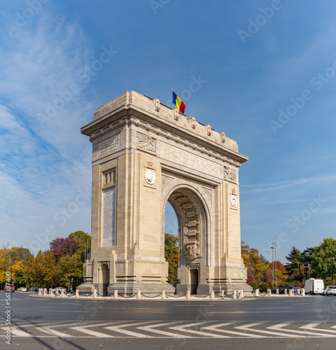 Obraz na płótnie Arch of Triumph of Bucharest w salonie