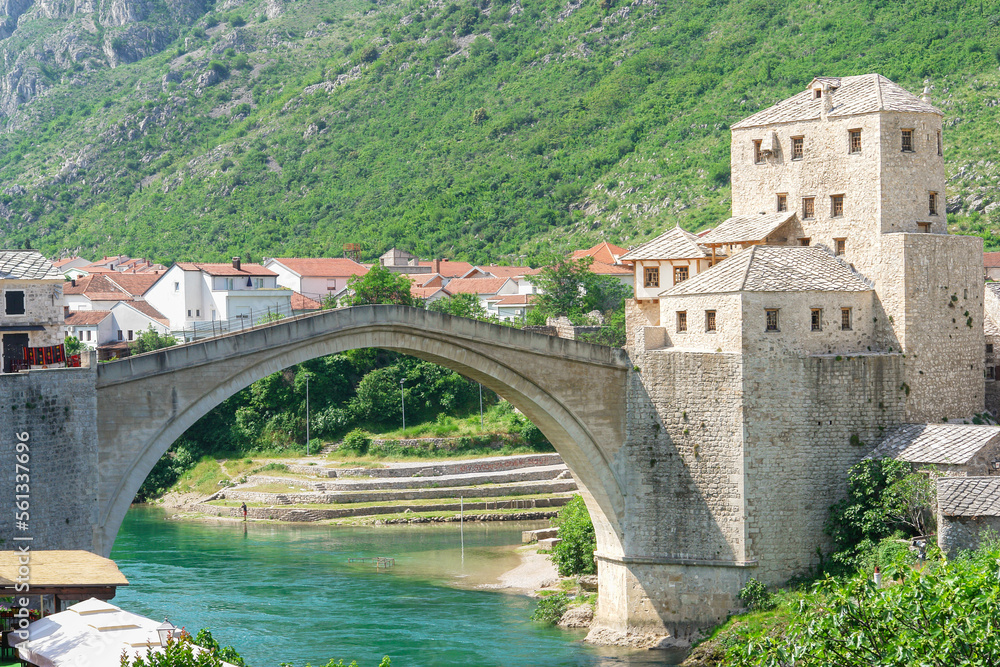 Mostar bridge in Bosnia and Herzegovina