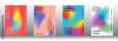Artistic covers design. Creative fluid colors backgrounds. Set of abstract covers