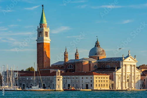 Architecture of San Giorgio Maggiore island in Venice, Italy photo