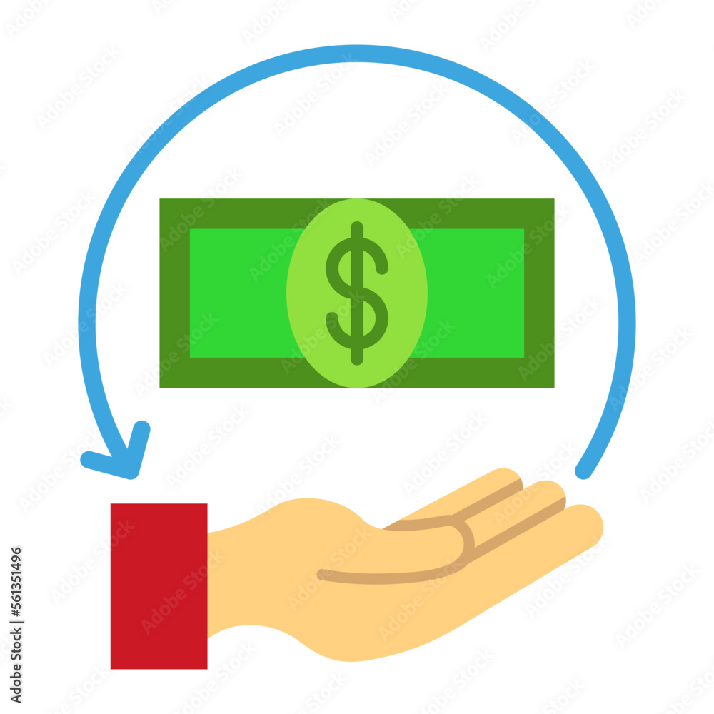 Refund Flat Icon Refund Flat Icon