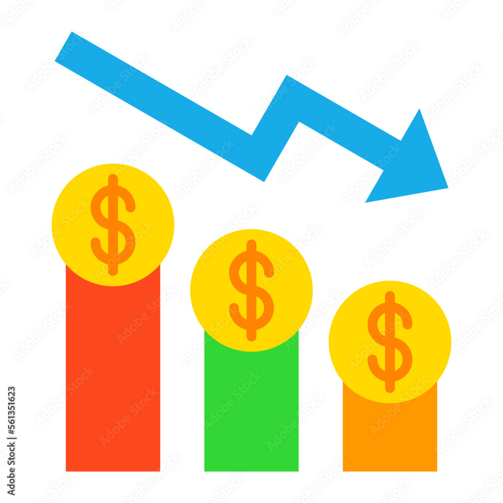 Depreciation Flat Icon Depreciation Flat Icon