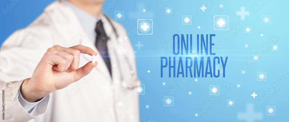 Close-up of a doctor giving a pill Close-up of a doctor giving a pill