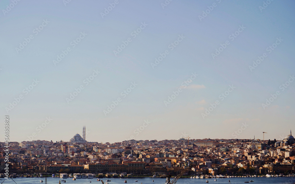Panorama of the city of Istanbul, Turkey