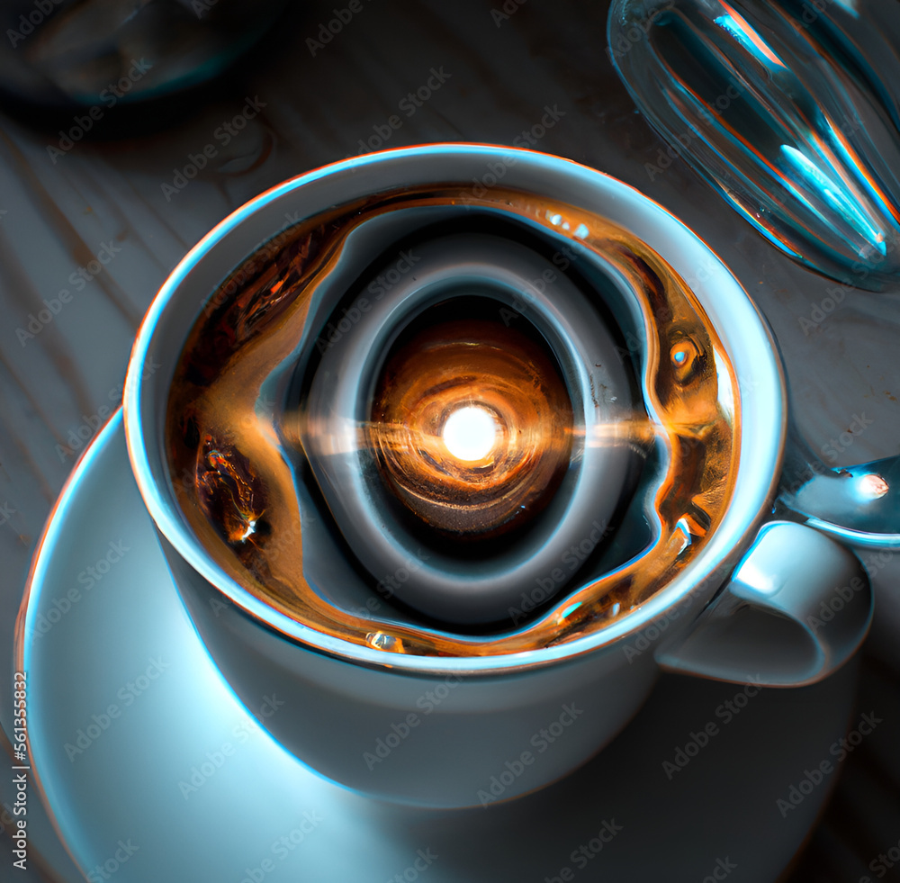 A special cup of coffee digital art