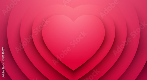 Valentine Day Heart And Love Background