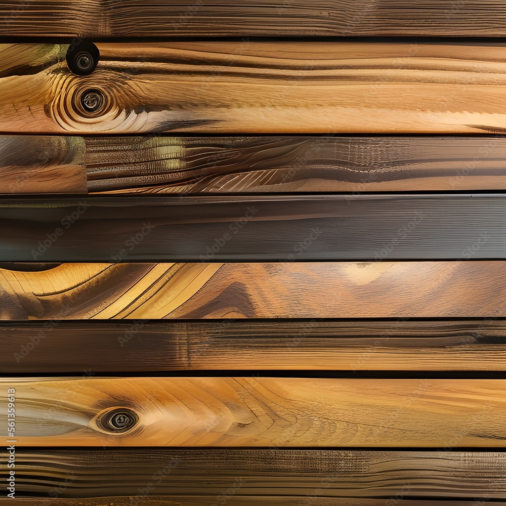 Wooden planks texture background - generative ai Wooden planks texture background - generative ai