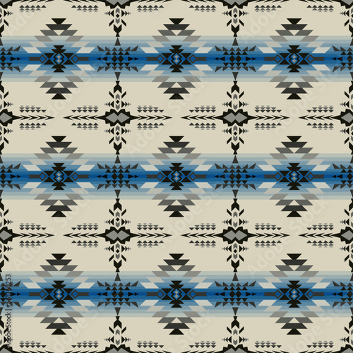 Native American Southwest seamless pattern. Ethnic Geometric design wallpaper, fabric, cover, textile, rug, blanket.