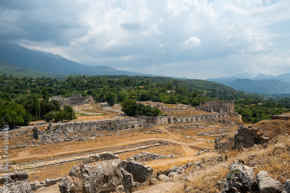 A view from the ancient city of Tlos in Muğla.
