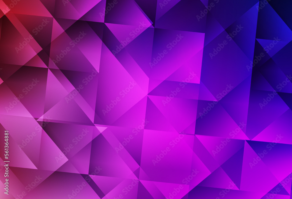Fototapeta premium Light Purple, Pink vector triangle mosaic template.