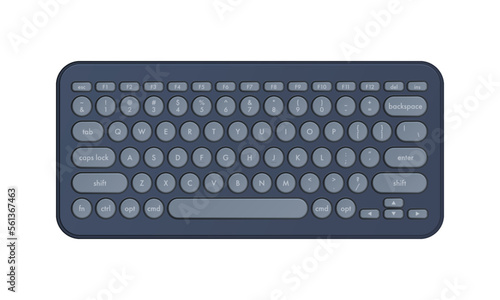 Cartoon keyboard sample mockup illustration