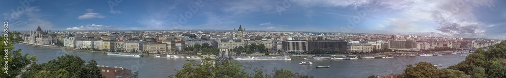 huge panorama of Budapest, Hungary