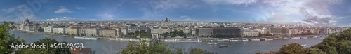 huge panorama of Budapest  Hungary