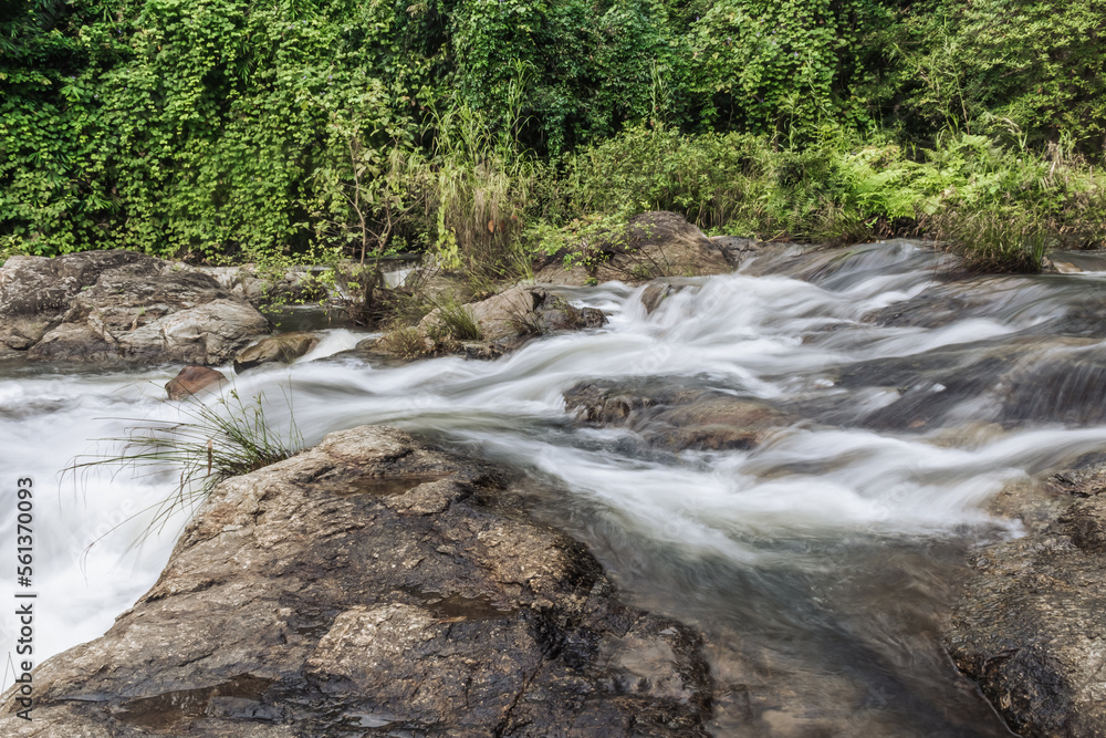 Landscape of a small stream in klong Lan national park of Thailand Landscape of a small stream in klong Lan national park of Thailand