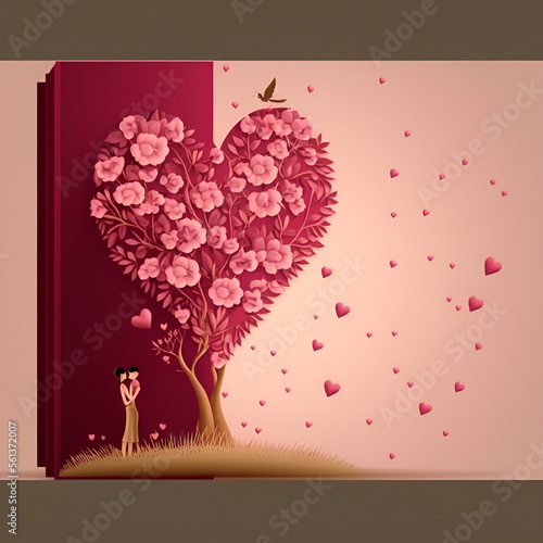 Wallpaper Mural valentines day card Torontodigital.ca