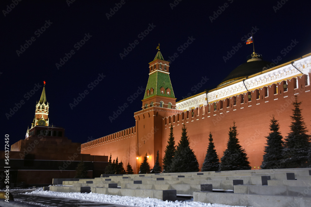 Moscow Kremlin and Red Square at night