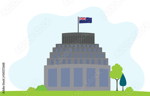 Wellington beehive parliament government building New Zealand Aotearoa icon landmark