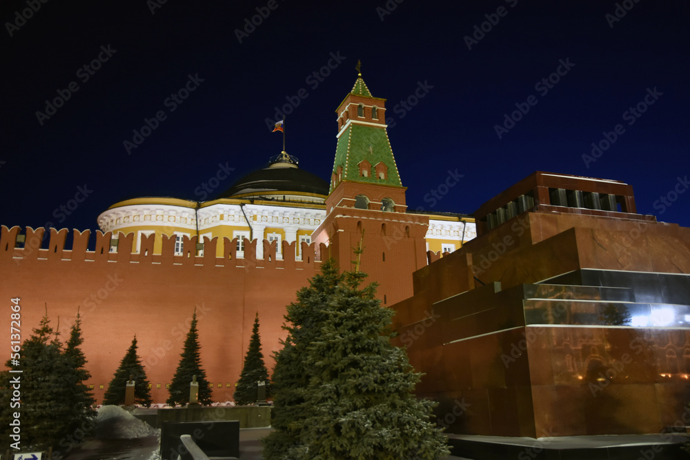 Moscow Kremlin and Red Square at night