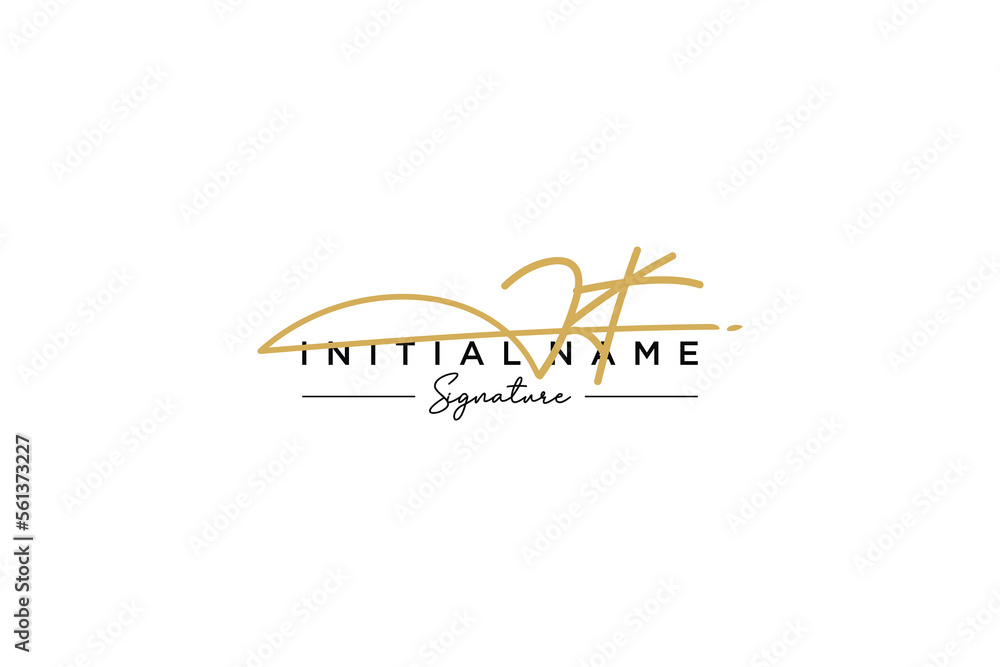Initial KT signature logo template vector. Hand drawn Calligraphy lettering Vector illustration. Initial KT signature logo template vector. Hand drawn Calligraphy lettering Vector illustration.