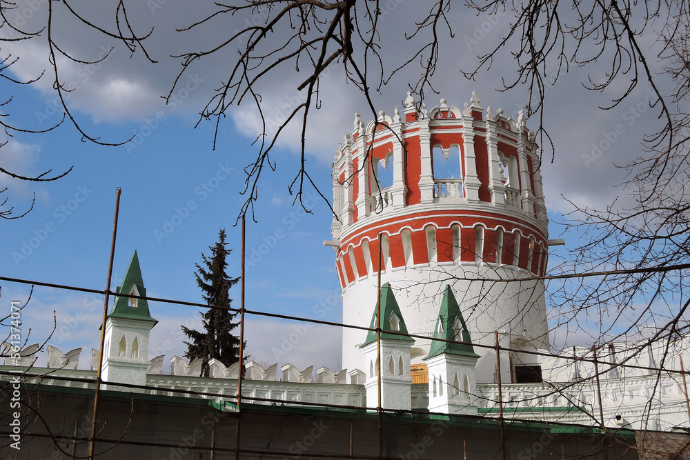 Novodevichy convent in Moscow. Popular landmark.