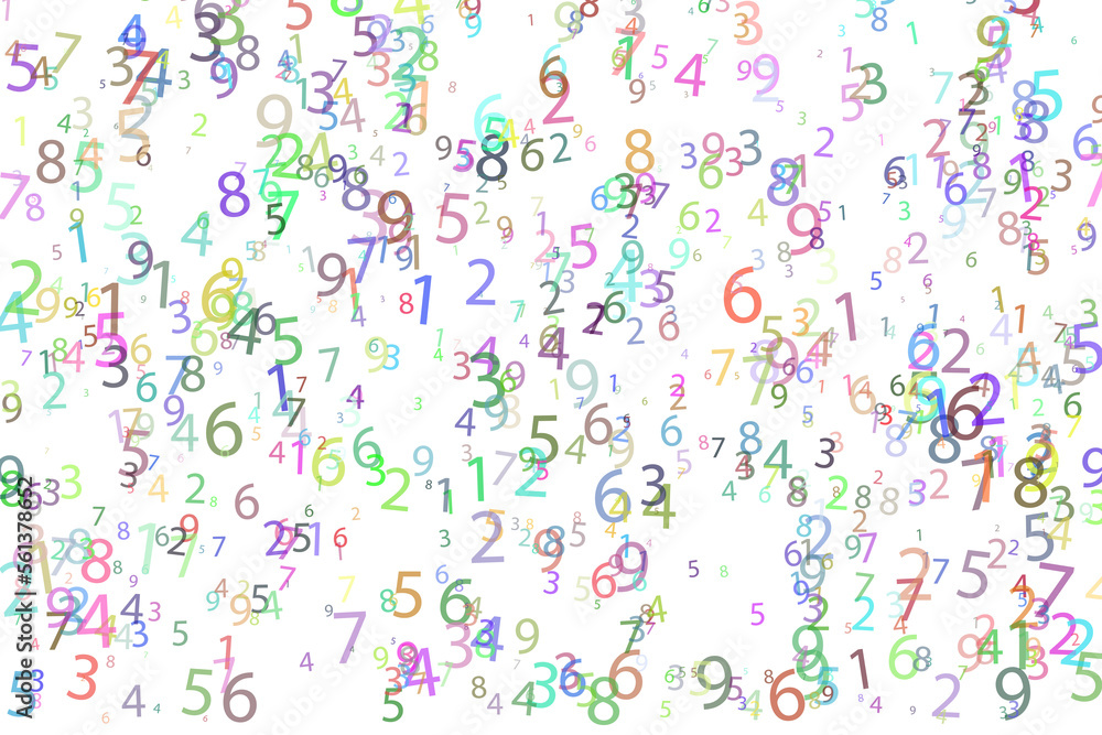 colorful numbers counter design art colorful numbers counter design art