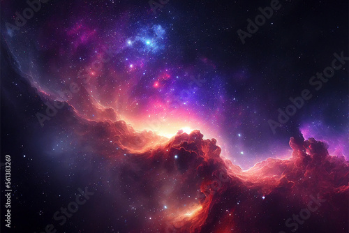 cosmos, milky way, galaxy, gradient background © German