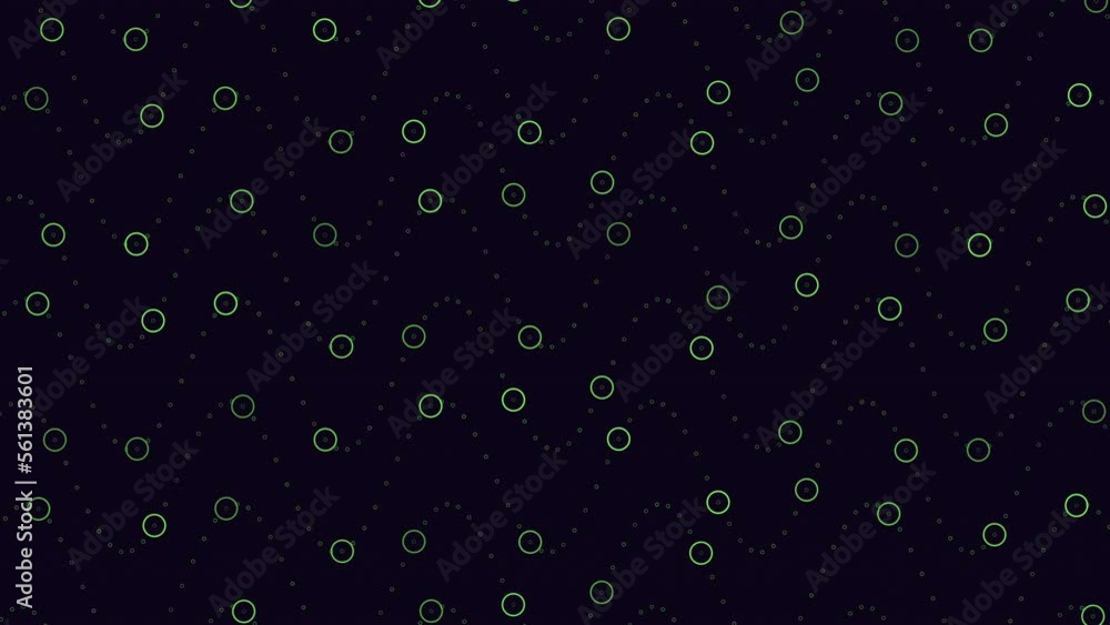 Futuristic waves pattern with rainbow rings and dots on black gradient, motion abstract corporate, business and futuristic style background Futuristic waves pattern with rainbow rings and dots on black gradient, motion abstract corporate, business and futuristic style background
