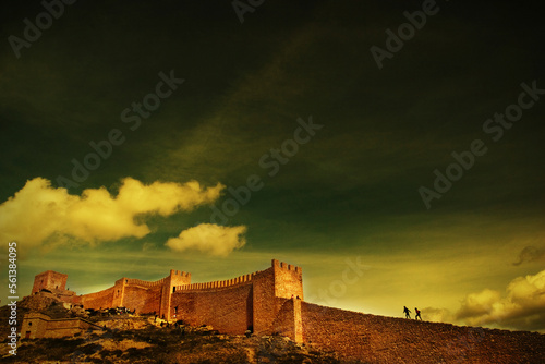 Albarracin's wall, Albarracin, Teruel, Spain photo