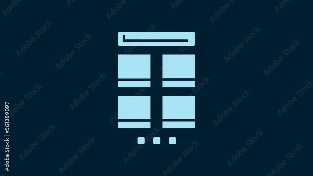 White Online shopping on mobile phone icon isolated on blue background. Internet shop, mobile store app and payments billing. 4K Video motion graphic animation White Online shopping on mobile phone icon isolated on blue background. Internet shop, mobile store app and payments billing. 4K Video motion graphic animation