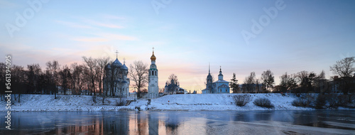 winters in vologda river landscape cathedral orthodox christmas russia