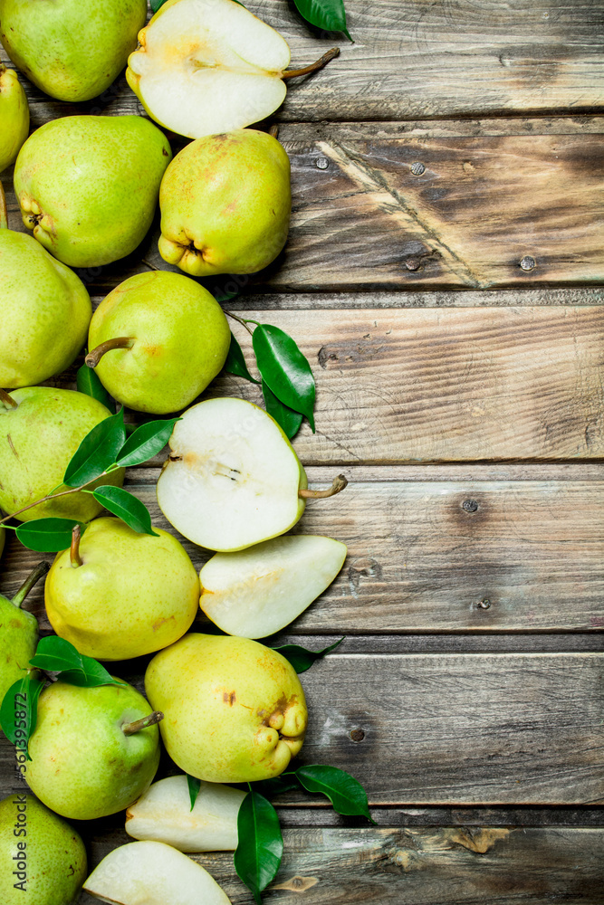 Fragrant ripe pears. Fragrant ripe pears.