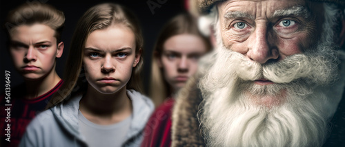 smiling and friendly santa ...
