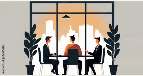 Business people having meeting in the cafe