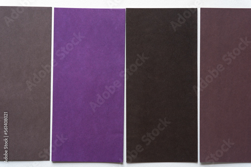 brown/purple/black blank cards with space for your text