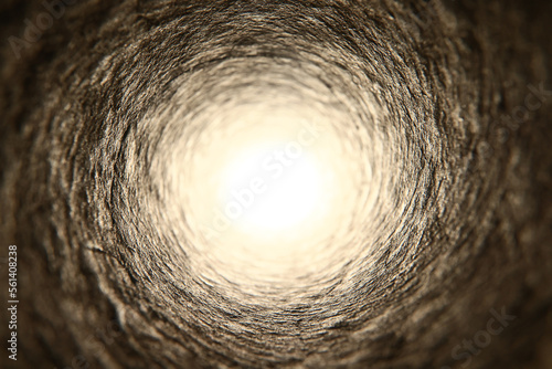 abstract pipe inside light tunnel pipeline background hole