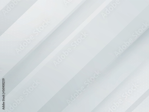 Abstract white and grey line background, modern metal light vector background.