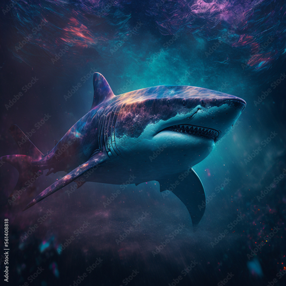 Fototapeta premium shark in the sea