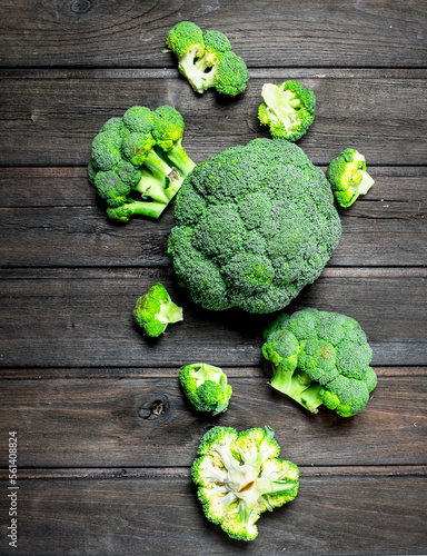 Fresh green broccoli.