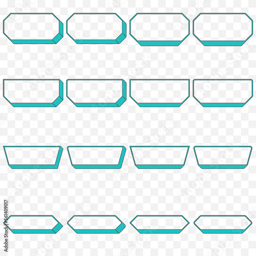 Text box for message. Text box simple shape. Box for message.