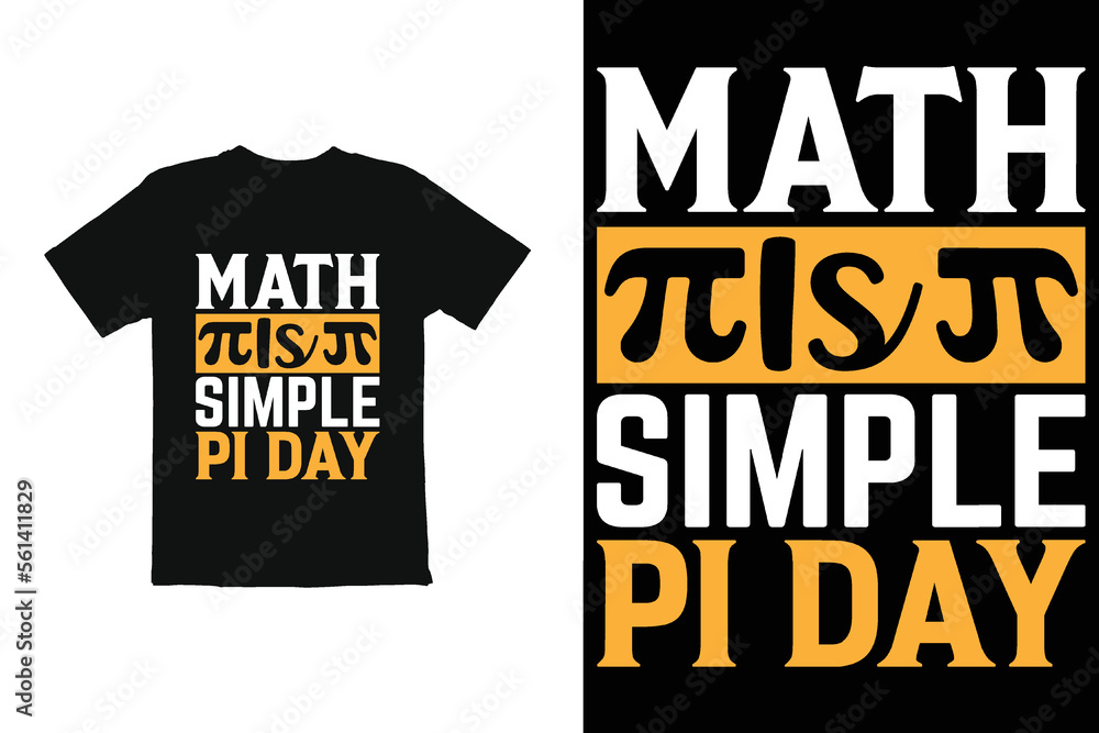 Pi day t shirt design vector.  funny pi day t shirt graphic design shirt