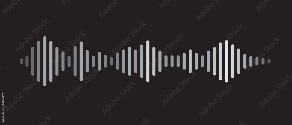 monochrome sound wave gradient on black monochrome sound wave gradient on black