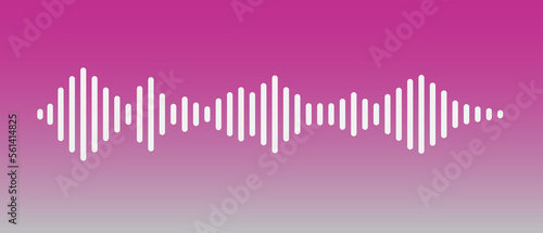 white sound wave form on pink background © vachcameraman